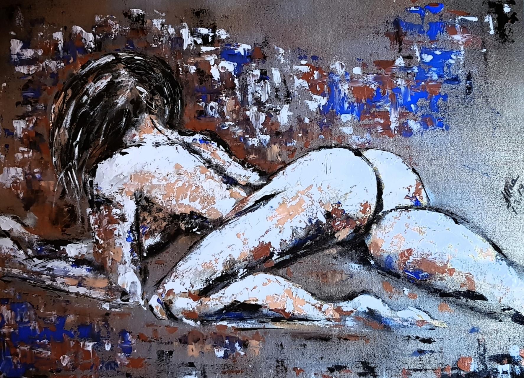 ArteDiAlina.com painting: when a woman loves
